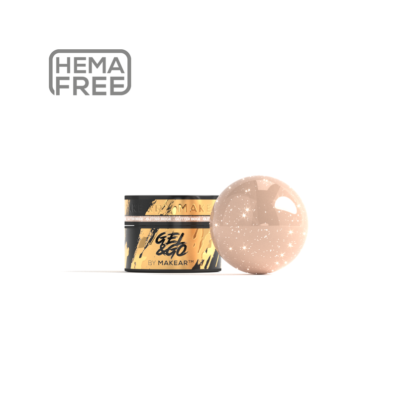 Gel&Go Glitter Beige GG25 -...