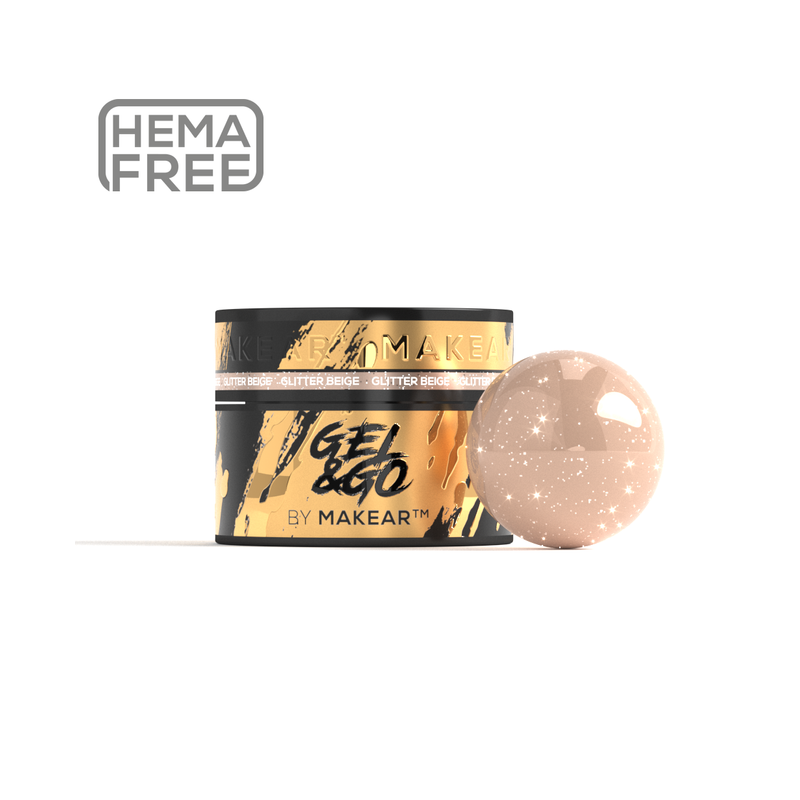 Gel&Go Glitter Beige GG25 -...